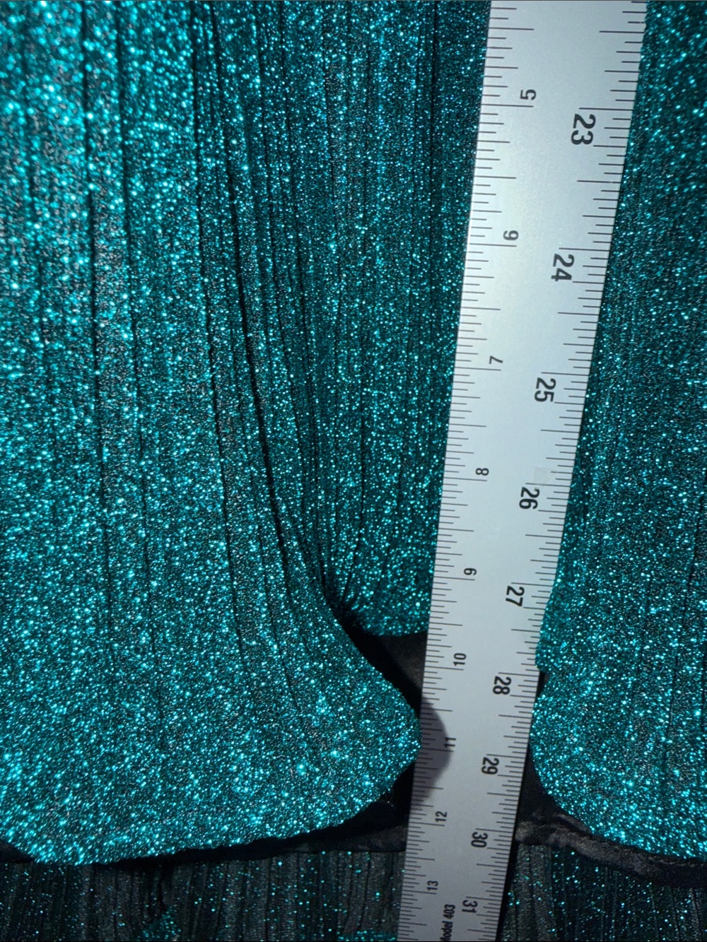 Lulus Party Era Emerald Sparkly Lace-Up Pleated Skater Dress Size XL Cocktail - Picture 14 of 15